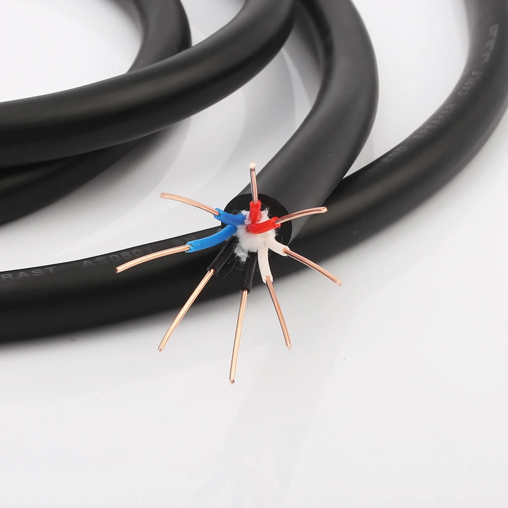 Кабель Audiocrast AS0801 Solid OFC Pure Медный для динамика 8 ядер bulk spaker cable|speaker cable|bulk cableofc speaker