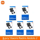 5 шт. оптовая продажа оригинальные Xiaomi Redmi Airdots 2 TWS беспроводные наушники Bluetooth ИИ управление наушники игровая гарнитура Бесплатная доставка