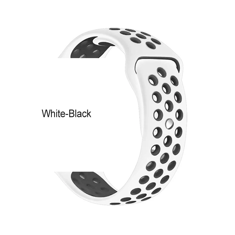 White black Силиконовый браслет для Huami Amazfit Bip ремешок gts ремешок 20 мм 22 мм ремешок для Amazfit stratos pace GTR браслет - Цвет: White black