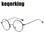 Восьмиугольная оправа для очков по рецепту элегантная металлическая круглая оптическая оправа для женщин и мужчин очки унисекс оправа для очков для близорукости