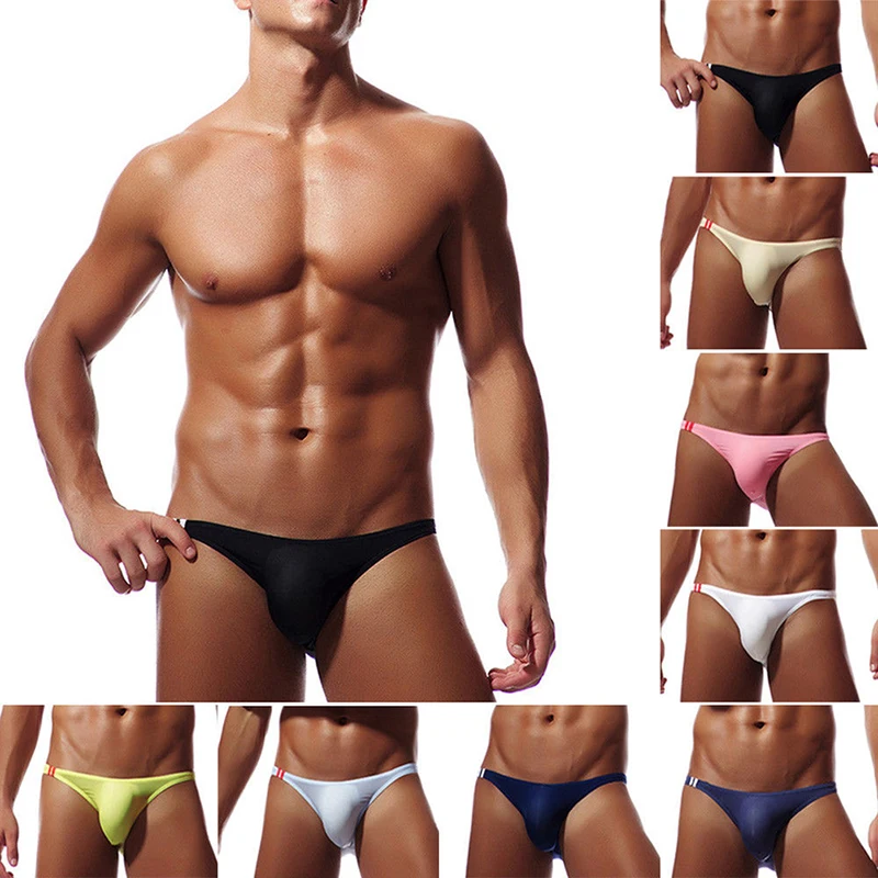 Мужские трусы сексуальное мужское нижнее белье Ice Silk Cueca Masculina Ropa Interior Hombre Gay