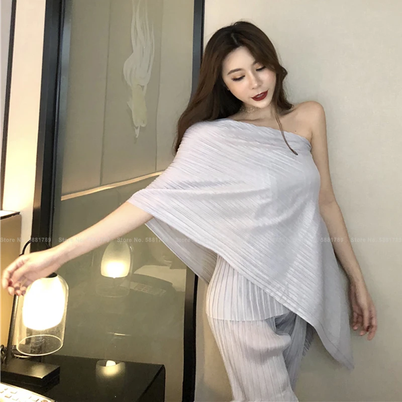 Женские элегантные сексуальные модные тайские Модные топы рубашки широкие брюки