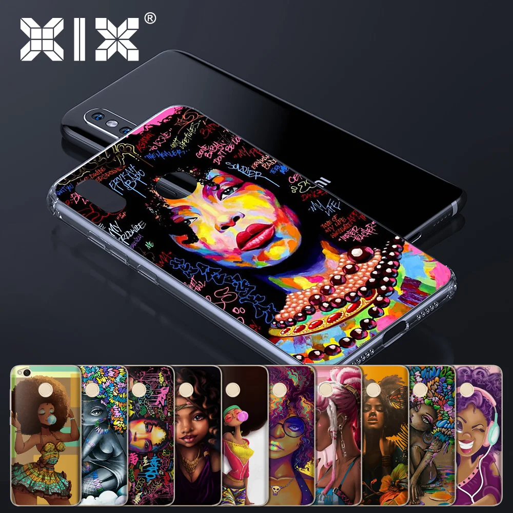 Мягкий чехол из ТПУ для Xiaomi Redmi Note 7 африканских девушек 5 2019 4 4X Plus 5A 6 6A Pro |