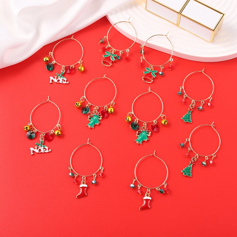 

Fashion Tassel Earrings Simple All-match Christmas Tassel Earrings Sweet Small Fresh New Christmas Earrings Wholesale