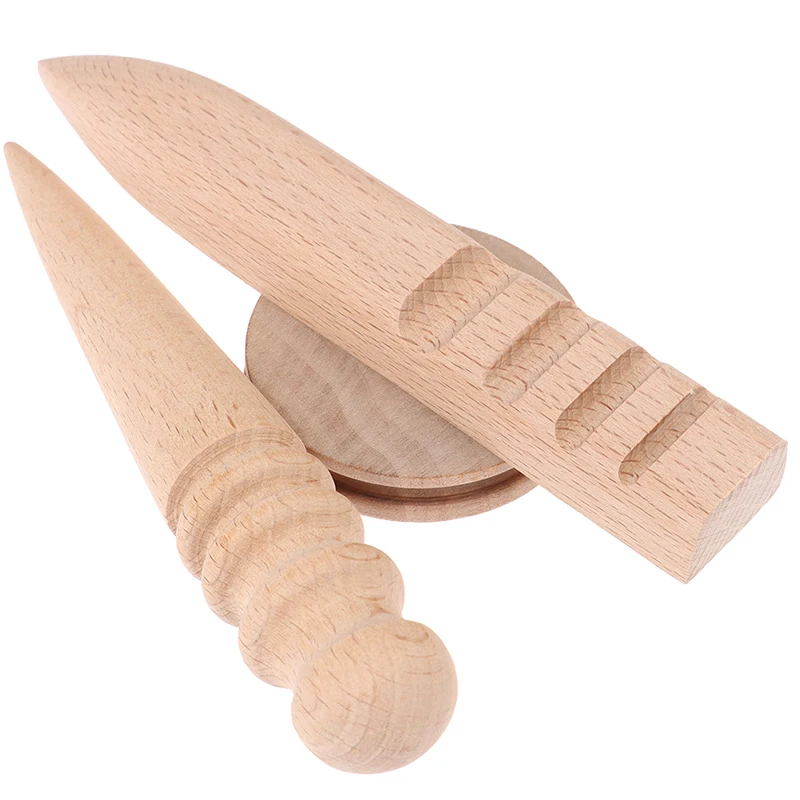 3 шт. ручной работы кожаная отделка Полировочный стержень (круглая палочка