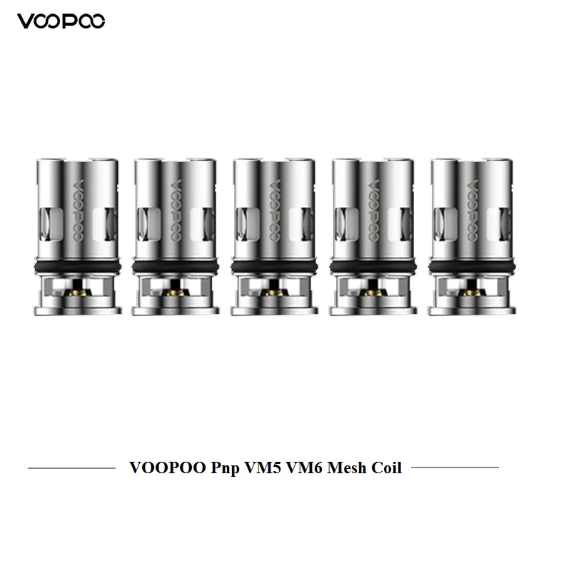

5-15pcs VOOPOO Pnp VM5 Mesh 0.2ohm PnP VM6 Mesh Coil 0.15ohm PnP-VM6 PnP-VM5 Head Vaporizer For E Cig Drag X Drag S Pod Vape