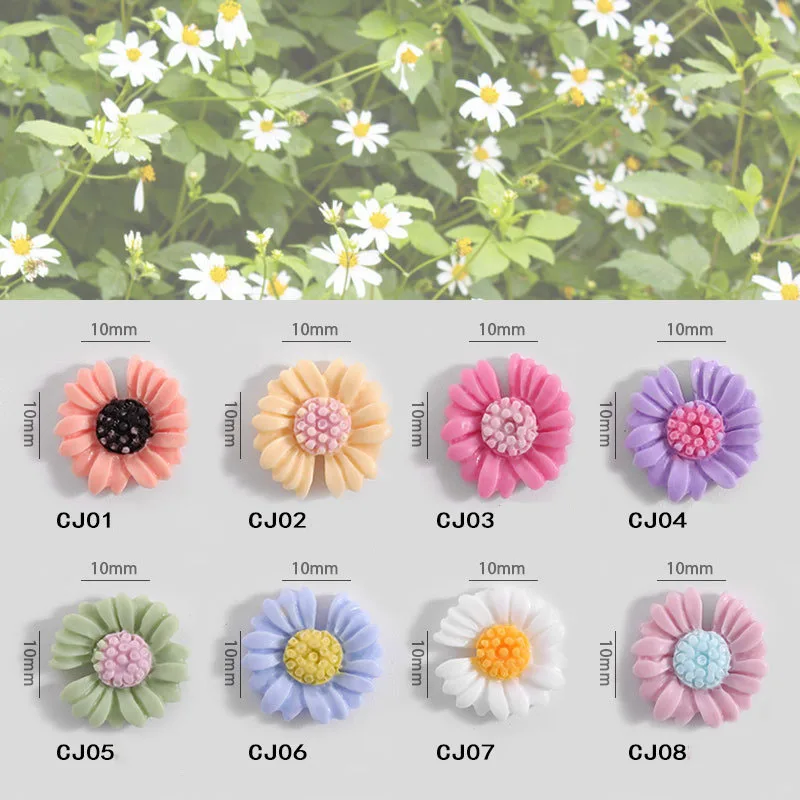 5 шт 3D украшения для ногтей красочные розовые фиолетовые желтые синие смешанные