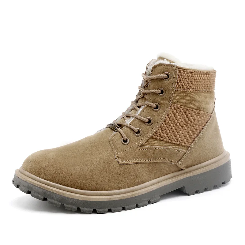 

Snow boots men's winter warm plus velvet 2020 new tube Martin boots cotton boots thick men's cotton shoes #57
