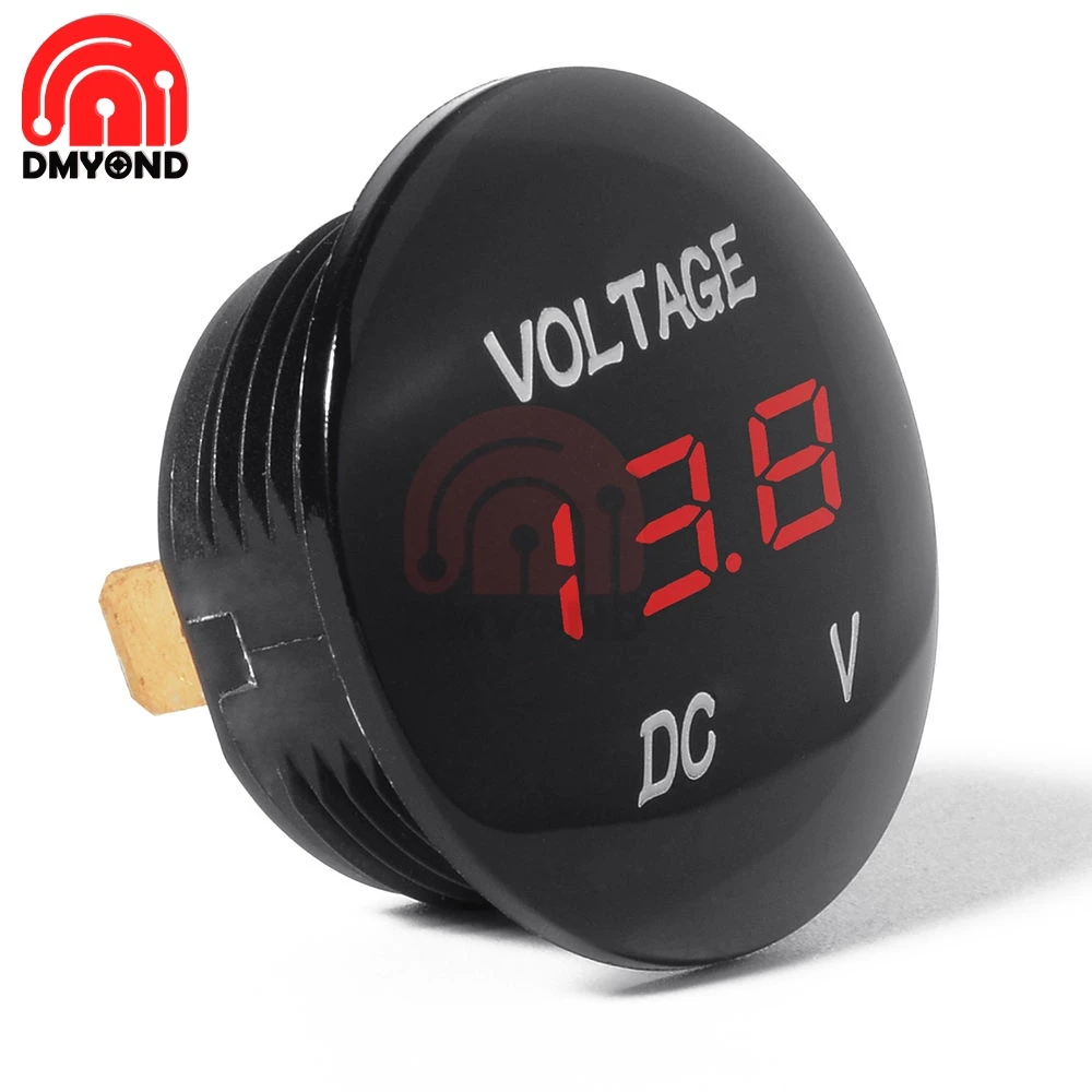 Водонепроницаемый DC 5V-48V автомобиль мотоцикл светодиодный Панель цифровой вольт
