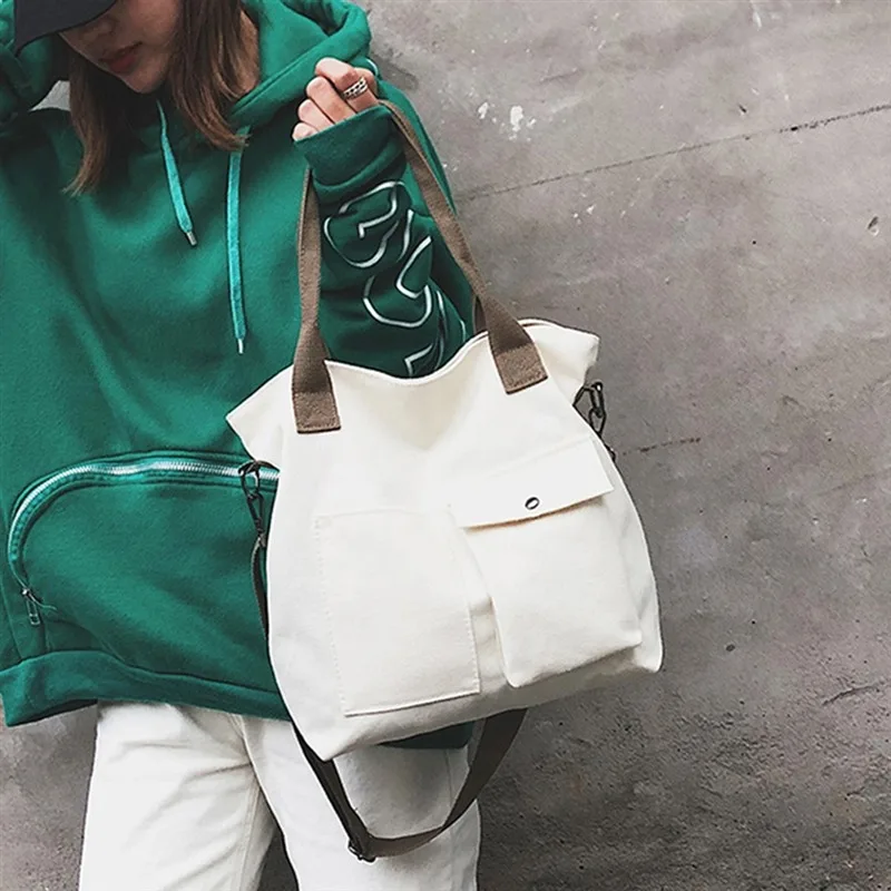 Женская Повседневная Сумка тоут с большим карманом Большая вместительная