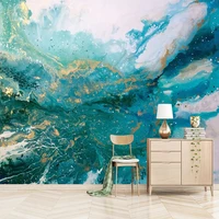 custom photo wallpaper 3d abstract blue landscape splash ink murals living room restaurant art wall painting papel de parede 3 d