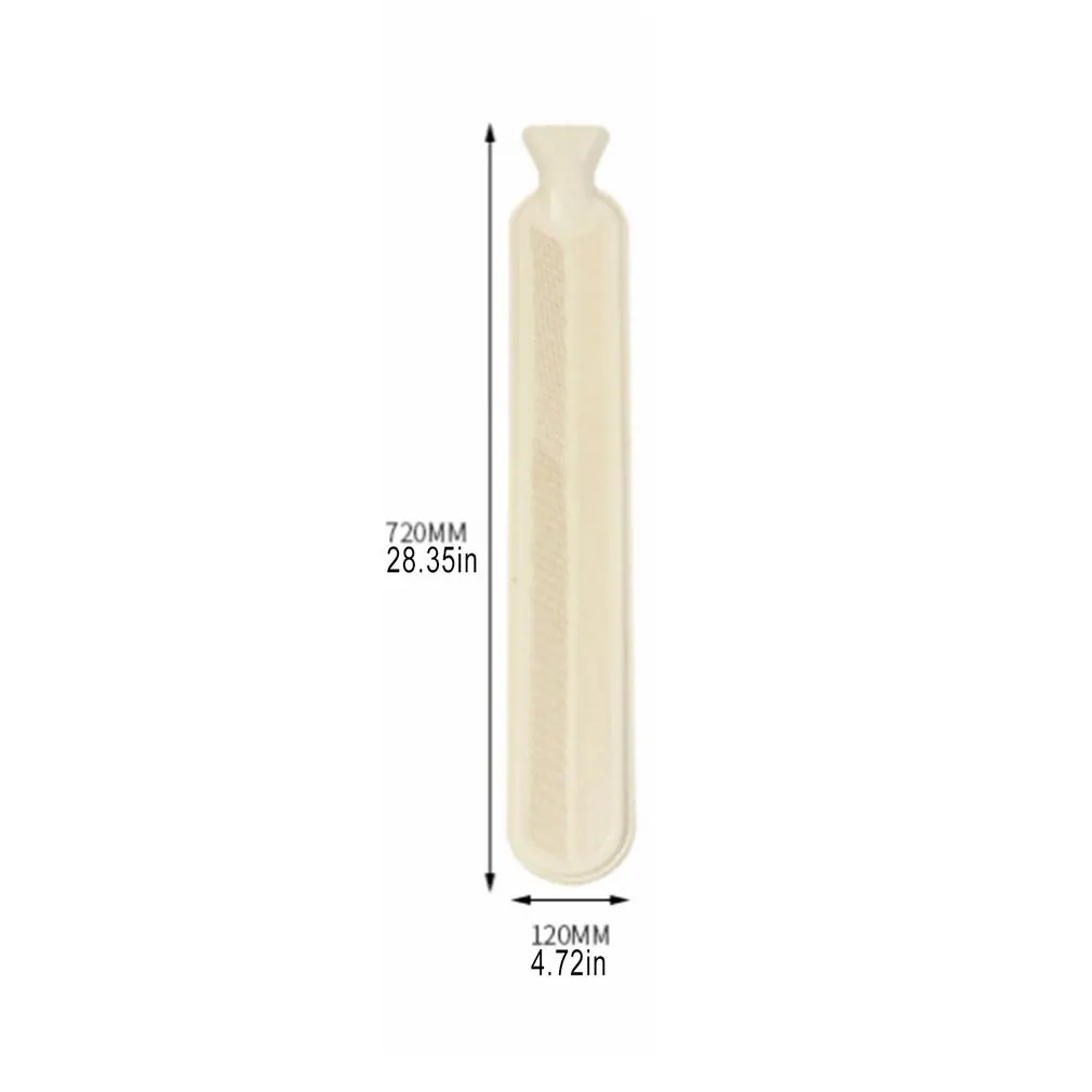 

2L Long Strip Water Filled Rubber Hot Water Bag Keep Warm Comfortable Winter Gift Soft Plush Thermal Bag