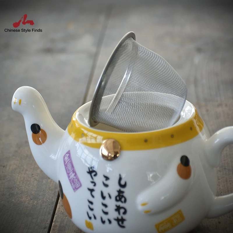 Чайный набор с красивой кошкой на удачу фарфоровый чайный креативные Манеки Неко