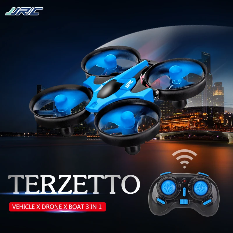 JJRC H36F мини-Дрон Terzetto 1/20 2 4G 3 в 1 Радиоуправляемый автомобиль Летающий Дрон на земле