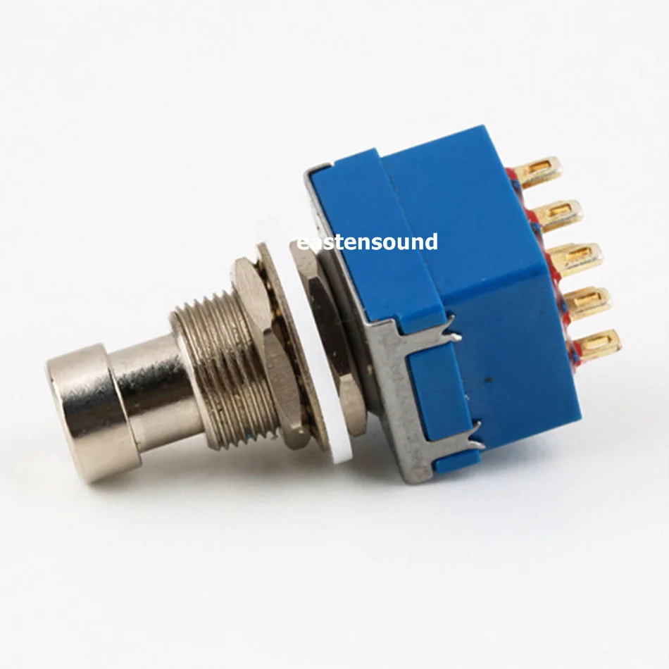 2 шт 3PDT 3 полюса двойной бросок True Bypass ножной переключатель 9 Pin для педали эффектов