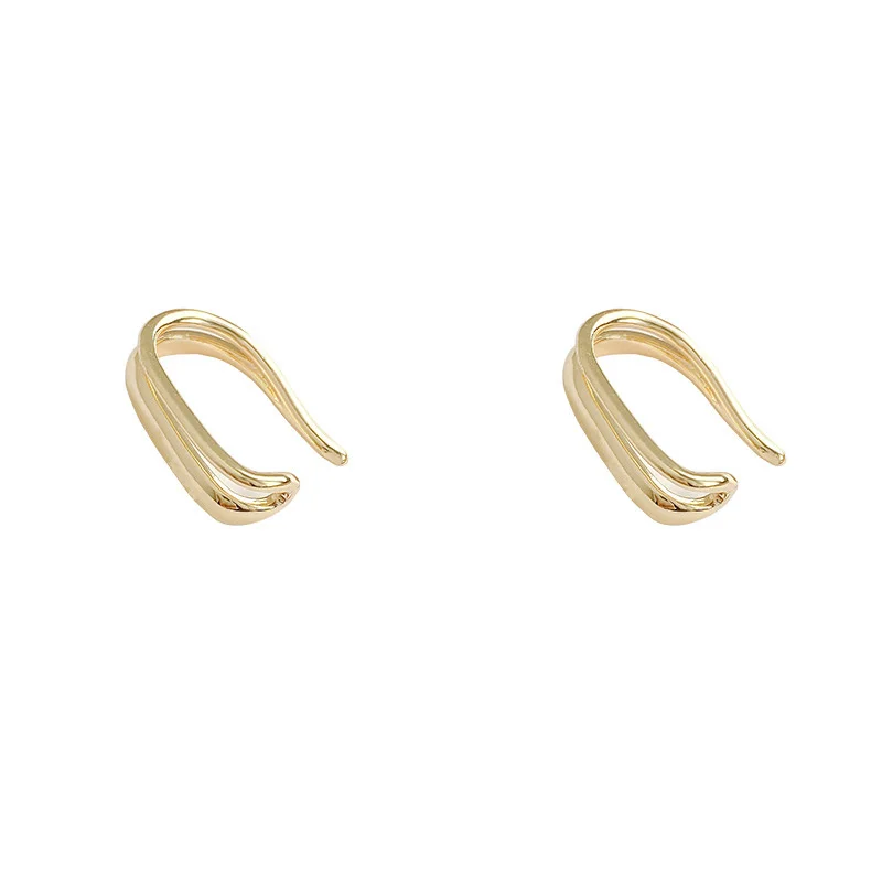 

Silver Needle U-shaped Trend Geometric Simple Female 2021 Hiphop/rock Factory Earring for Women Girls European Party