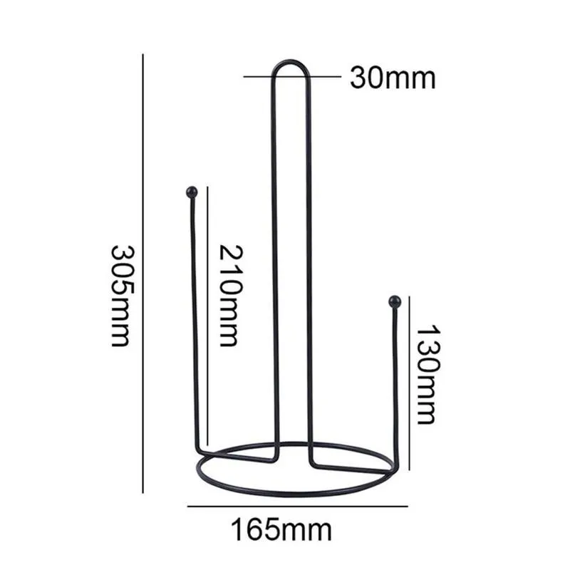 

Vertical Paper Towel Rack Shelf Household Kitchen Storage Holder Paper Rag Cling Lazy Rack Towel Roll Storage Paper Film To P5B4