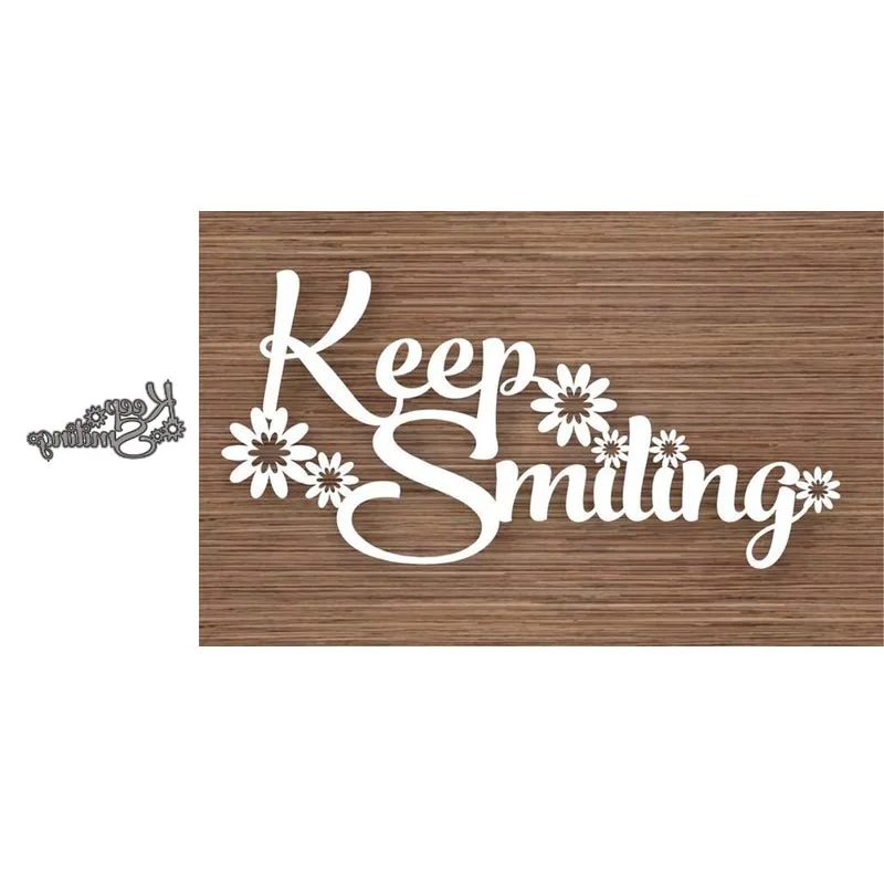 

Metal Cutting Dies SMILING Stencil Template For DIY Scrapbooking Embossing Paper Cards Album Making Decorative Craft Dies Cut