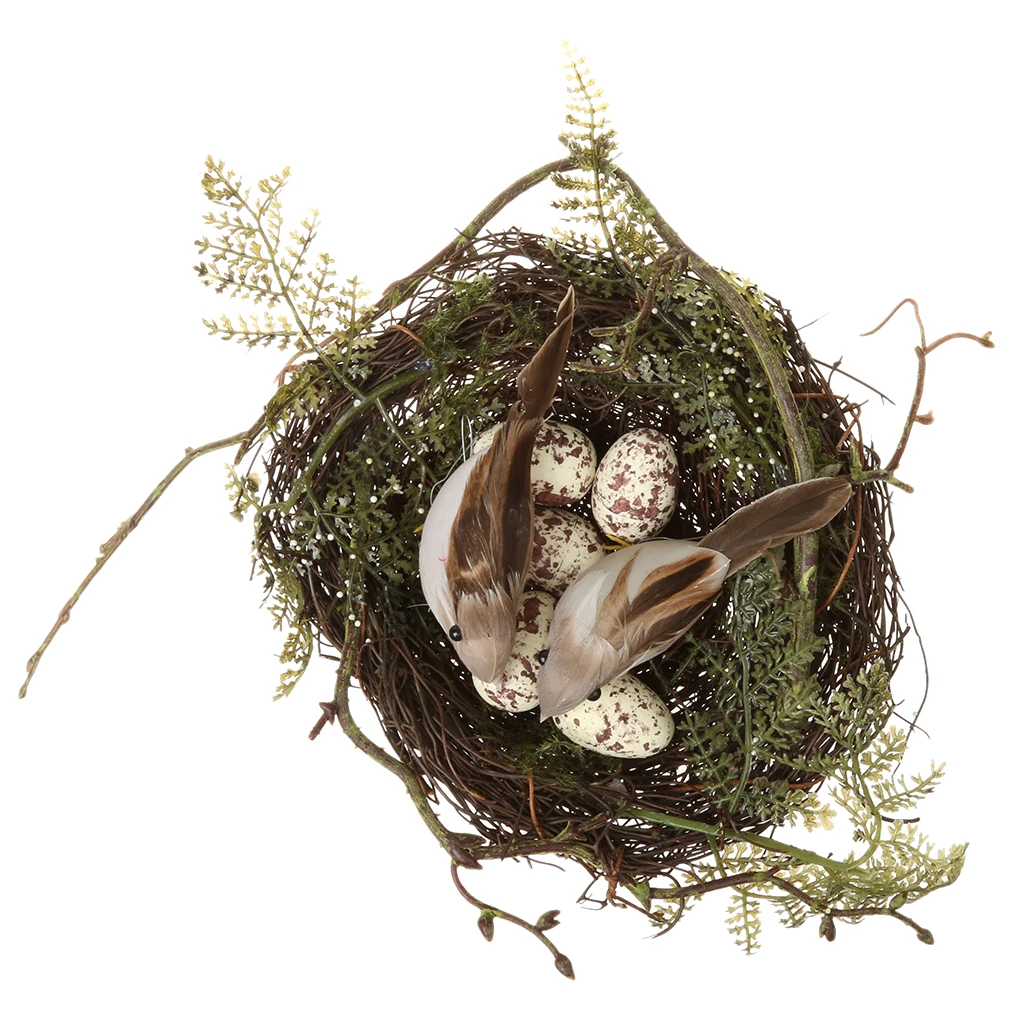 1 шт. Искусственные Птицы и 5 яиц|Статуэтки миниатюры| |
