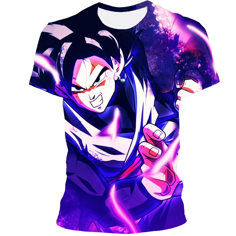 

Cartoon Anime Game Dragon Ball Anime Character 3D Printing T-Shirt Men's Children's Casual Fashion Loose Breathable Top