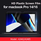 Матовая защитная пленка для экрана HD для 2021 MacBook Pro 14 дюймов 2021 M1 Pro Max A2442, мягкая пластиковая прозрачная пленка