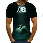 Лидер продаж, футболка с изображением клоуна для мужчин и женщин, модные ужасные футболки с 3D-принтом лица Джокера, Размер Xxs -6xl