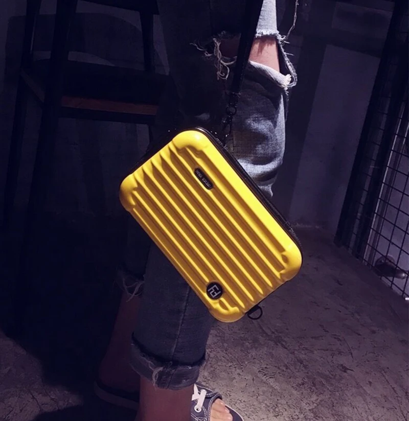 Мини чемоданная форма органайзер для макияжа косметичка путешествий