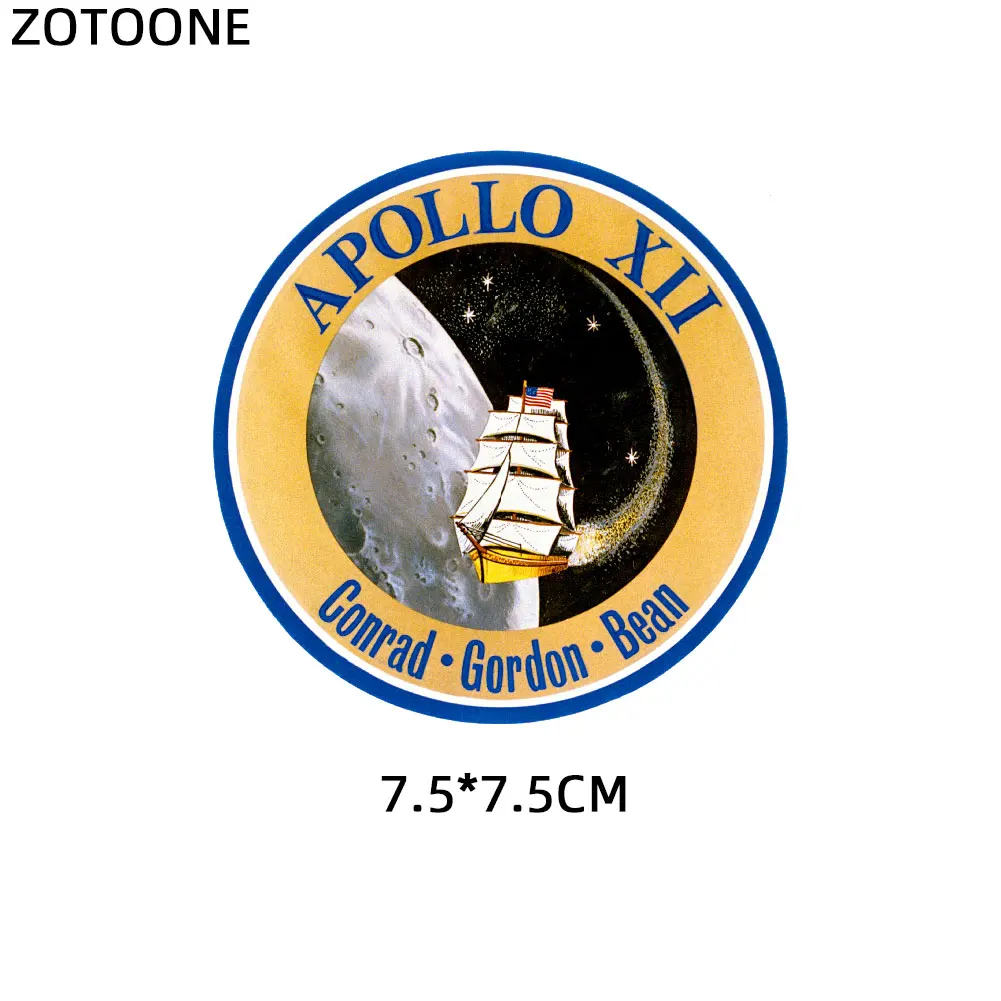 ZOTOONE нашивка с космонавтом, космическая планета, автомобильные наклейки с орлом, железные наклейки для одежды, аксессуары, аппликация, сделай сам, теплопередача G