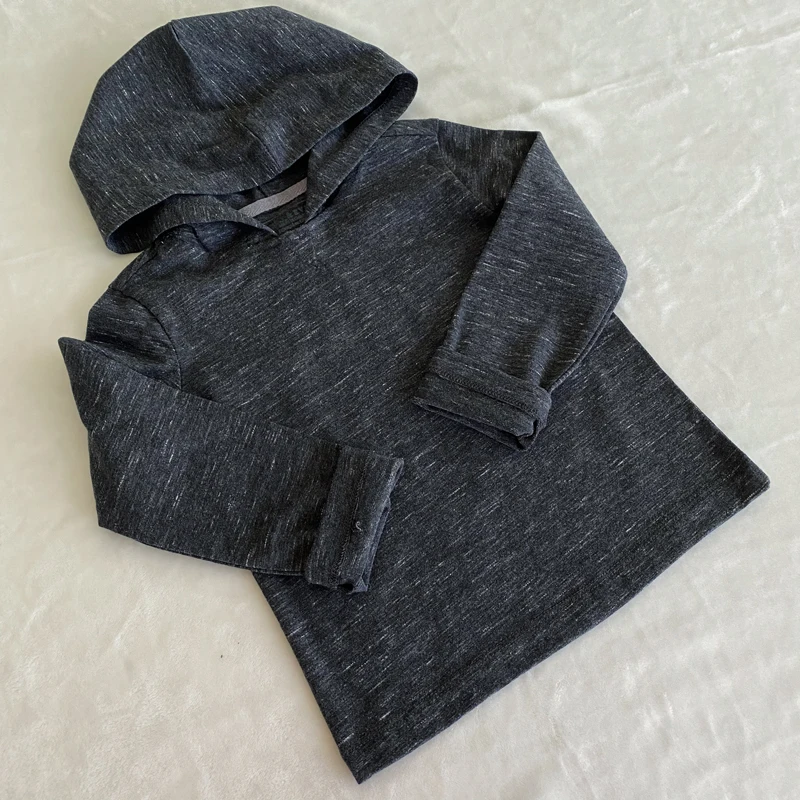 Весенняя хлопковая тонкая футболка с капюшоном для мальчиков детские футболки