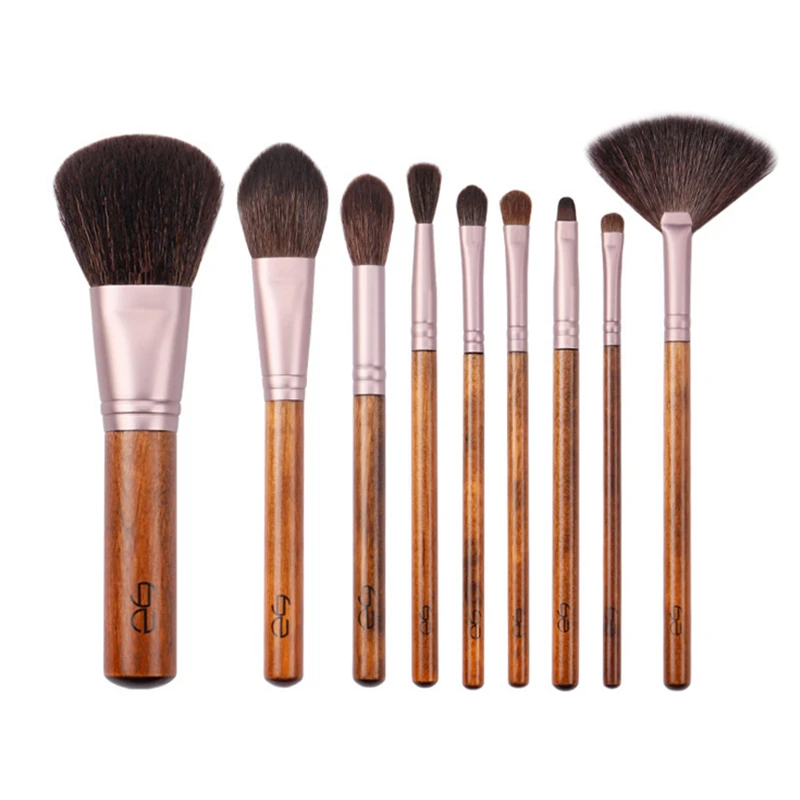 Набор кистей для макияжа My Destiny из 9 предметов искусственные деревянные тени век