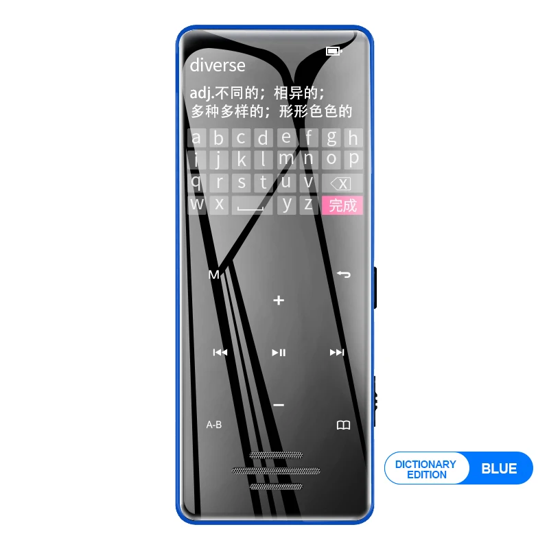 Newsmy A65 MP4 плеер 8 Гб Walkman Тонкий чехол OTG электронная книга Поддержка TF карта HiFi Loseless Студенческая Bluetooth 2,4 дюймов музыкальный плеер - Цвет: Blue NO Bluetooth