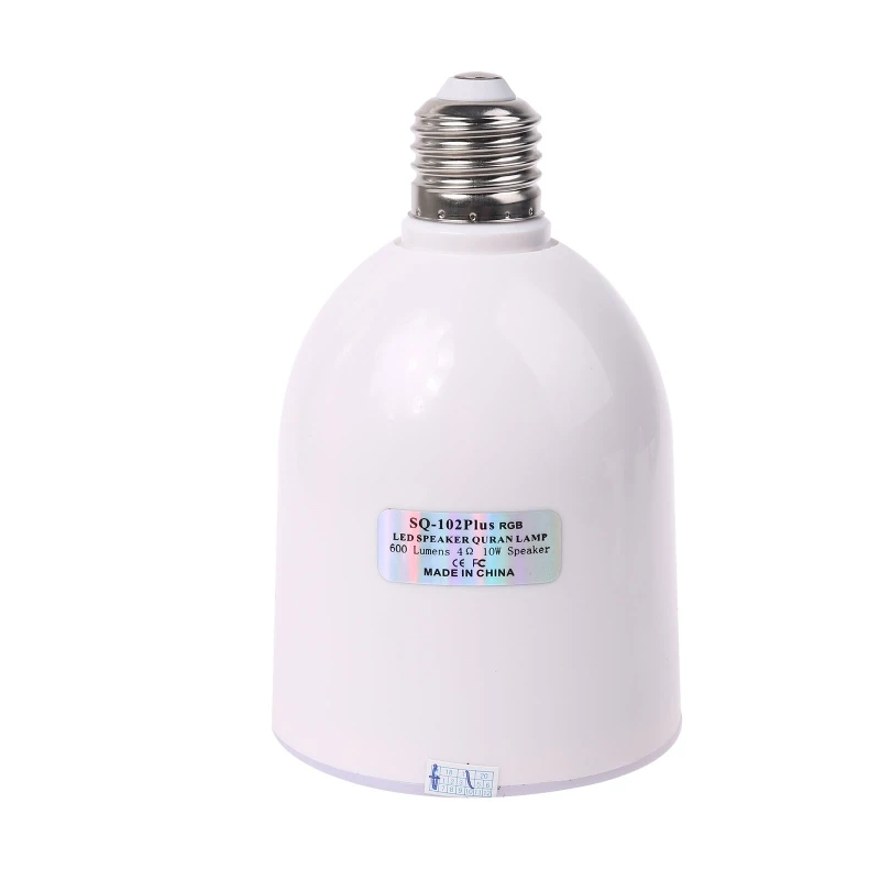 

E27 Bluetooth Quran Speaker Remote Control LED Light Bulb Support FM Radio Dropshipping