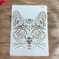 a4 29 21cm creative animal cat diy stencil wall painting scrapbook coloring photo album decorative paper card template