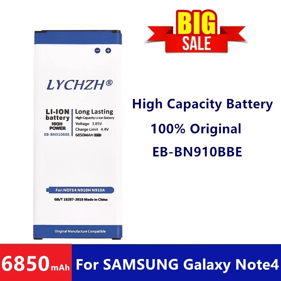 Оригинальный чехол для Samsung Galaxy Note 4 запасная батарея N910 N910F N910A N910V N910P N910T N910H EB BN910BBE