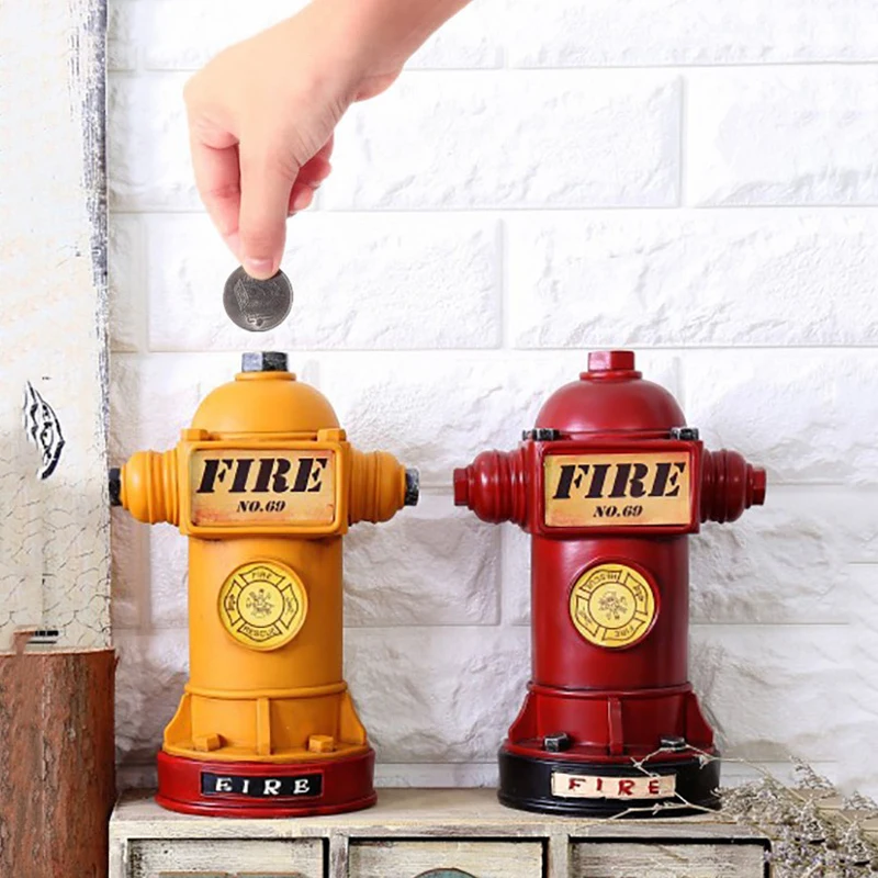 Vintage Accessories To Decorate Statues Decor At Home Sculptures Figurines For Interior Room Ornaments Fire Hydrant Piggy Bank
