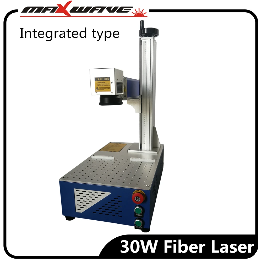 Волоконная лазерная маркировочная машина 30 Вт маленького интегрированного типа