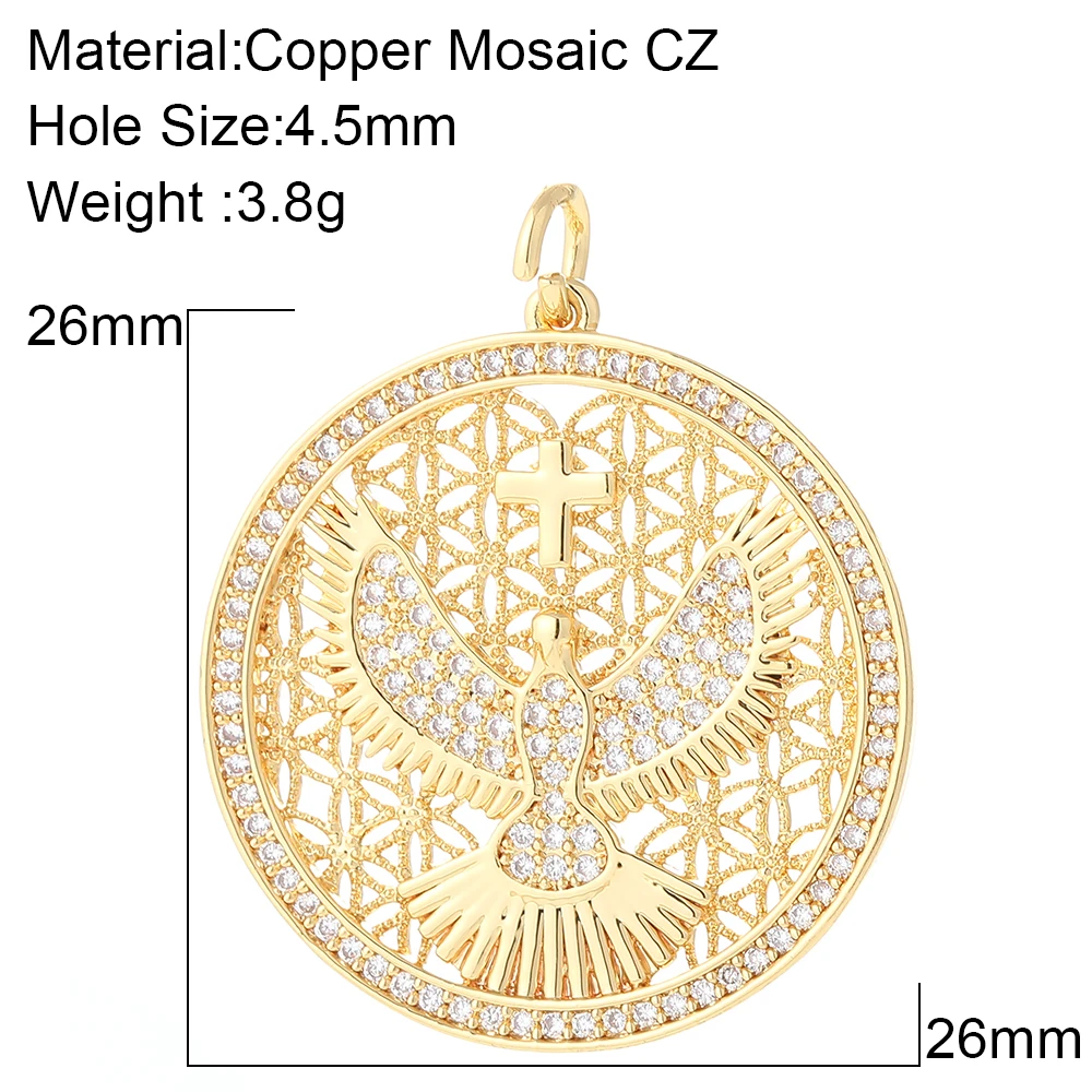 Монета с изображением орла Подвески для изготовления ювелирных изделий оптовых