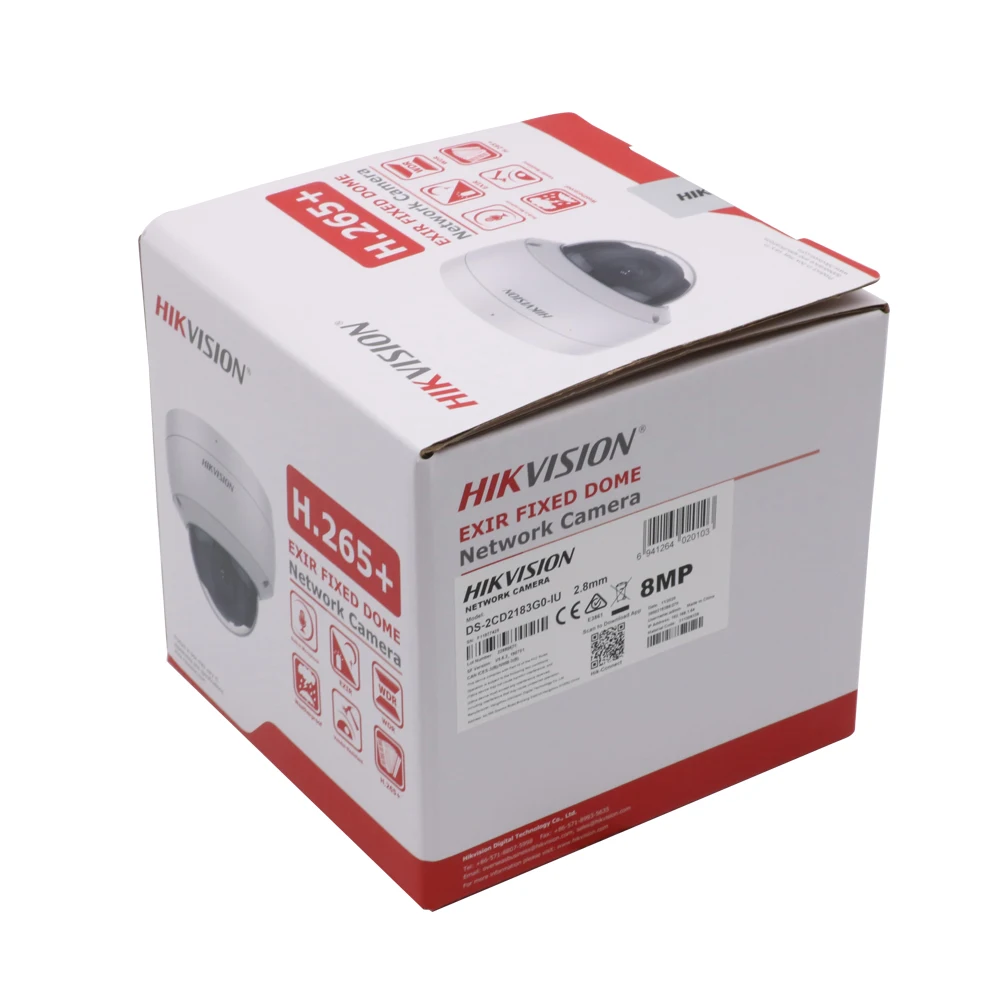 Hikvision 8MP DS 2CD2183G0 IU 4K WDR (широкий динамический диапазон) Встроенный микрофон с