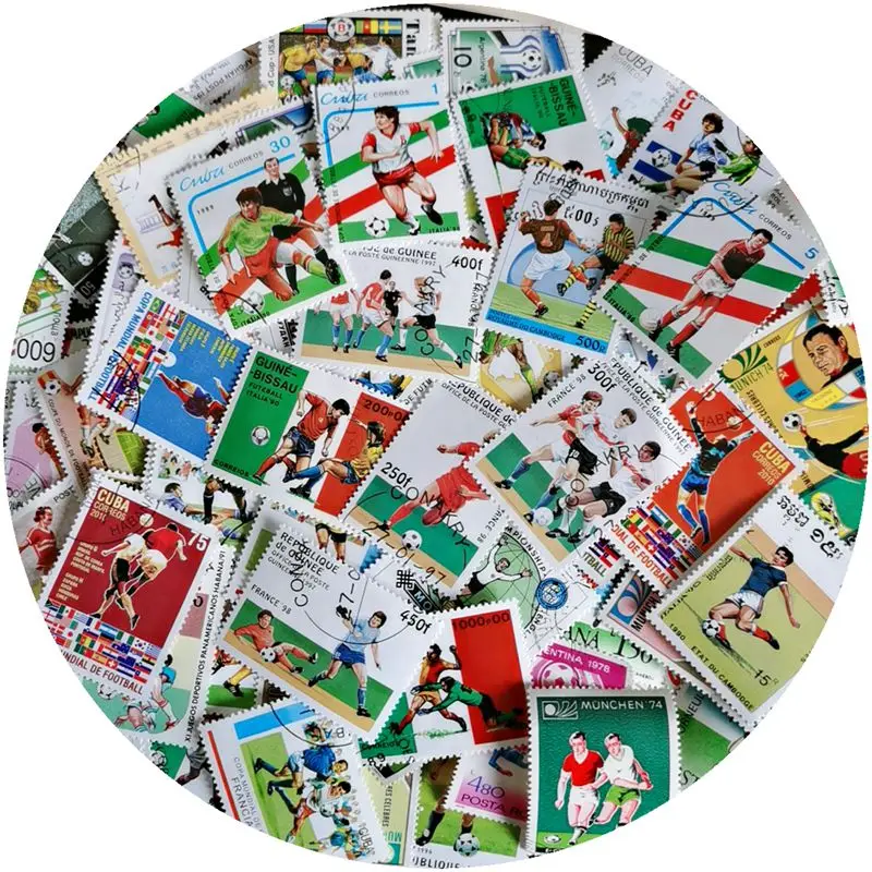 Партия 200 футбольные матчи Спортивная Тема штампы с почтовым Марком Футбольная