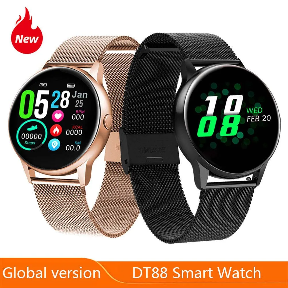 DT88 Смарт часы браслет фитнес трекер измерение сердечного ритма кровяного