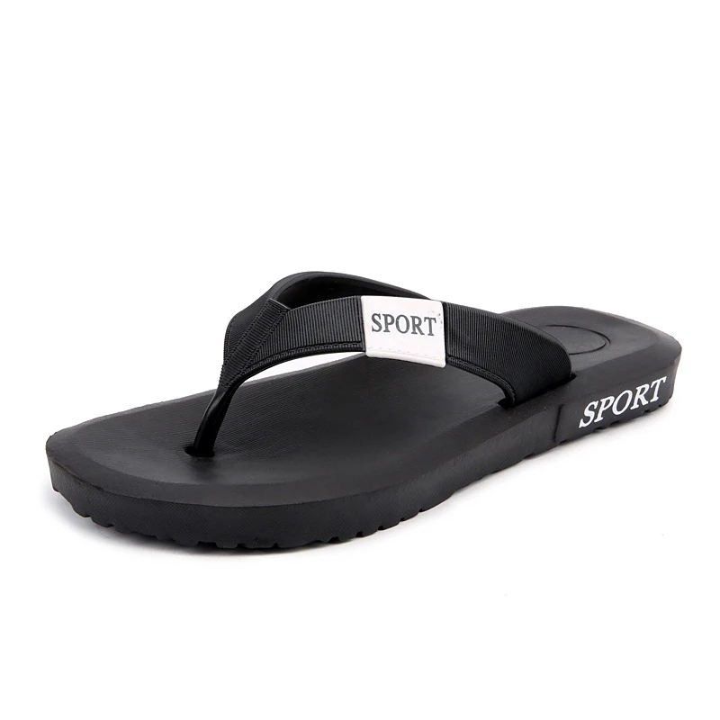

2020 Summer New Men's Flip Flops Lightweight Soft Sole Large Size Beach Sandals And Slippers 40-45 Slippers For Home