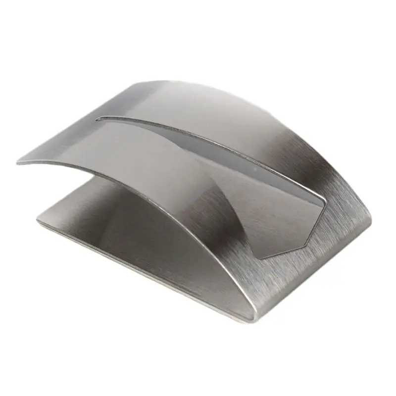 

2pcs Stainless Steel Self Adhesive Towel Holder Wall Mounted Hangers Bathroom X4YD
