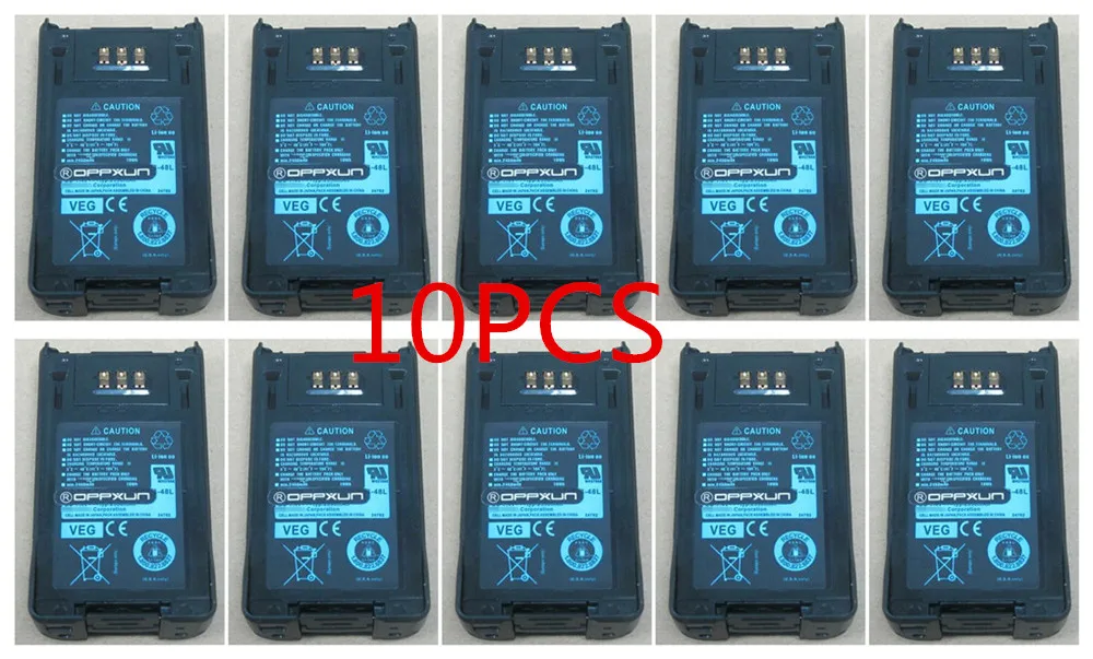 

OPPXUN 10PCS KNB-48L 2600mAh Li-ion thickening Battery for Kenwood NX-200 NX-200G NX-200S NX-300 NX-300G NX-300S Mobile radios