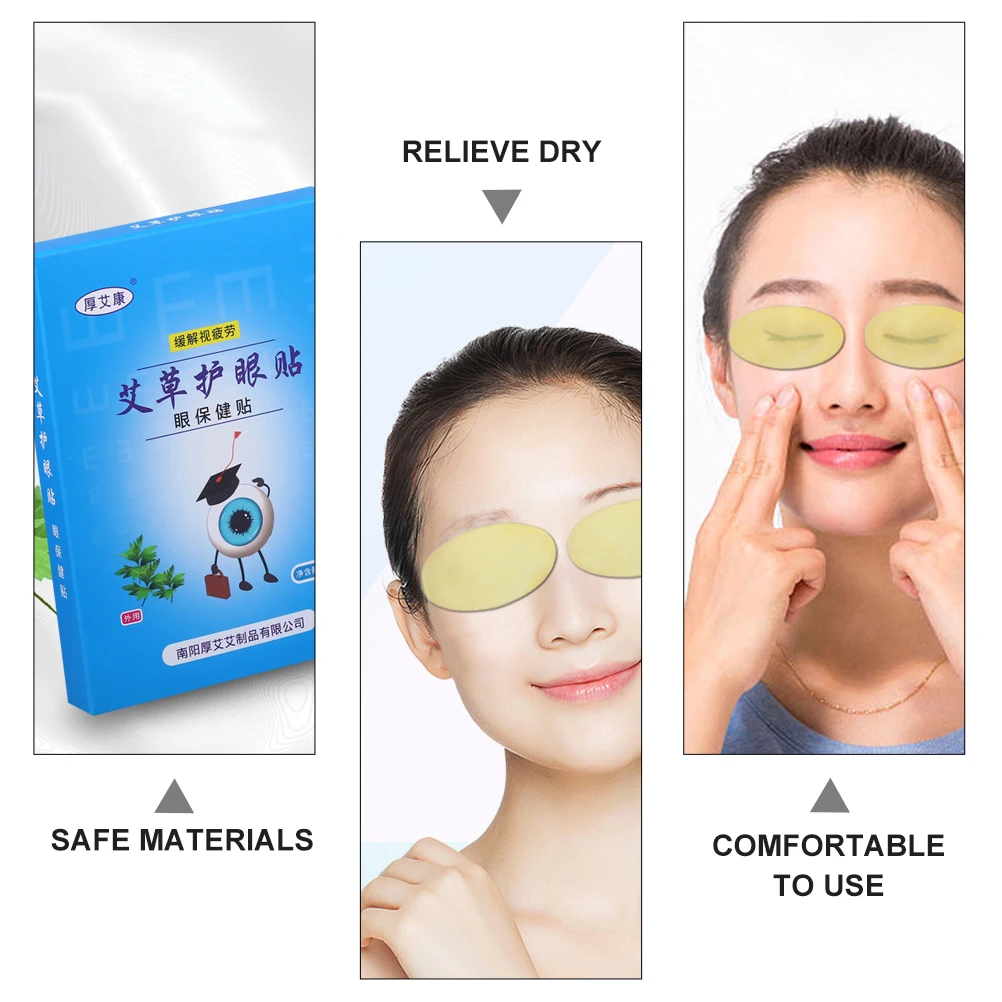 

20pcs Mugwort Eye Care Patches Wormwood Scented Eye Pad for Fatigue Relaxing Wrinkle Dark Circles Eye Pads Skin Care