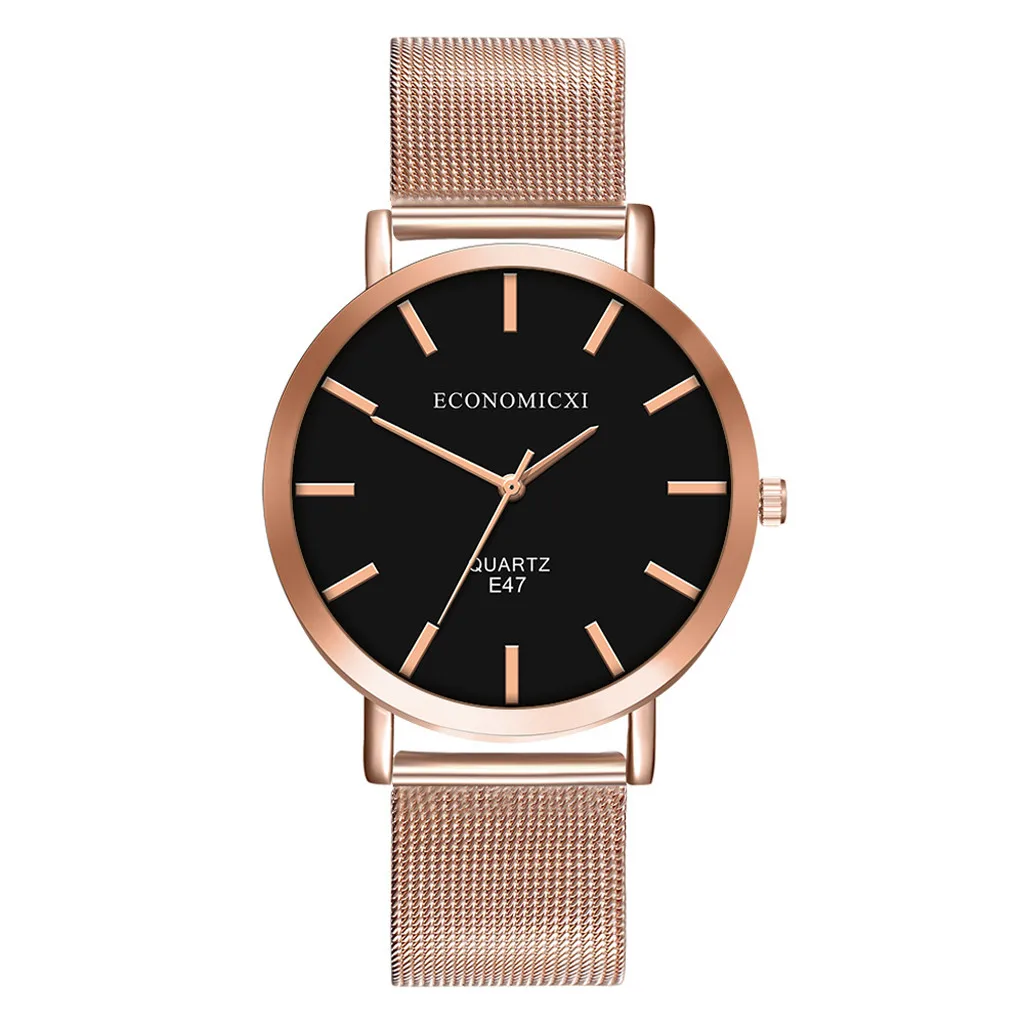 Ladies Watch Rose Gold Stainless Wrist Women Bracelet Watches Elegant business party net with watch dress часы женские 30* |