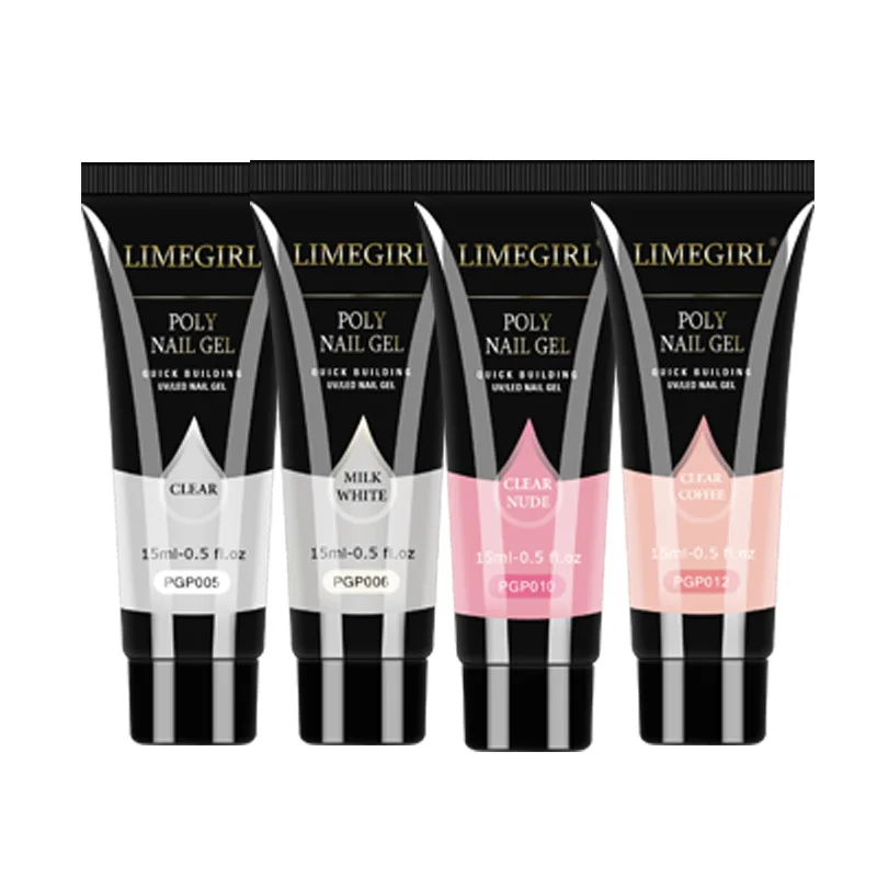 

Popular Crystal Extended Glue Set Nail Quick-Drying Phototherapy Plastic Multi-Color 15ml Set