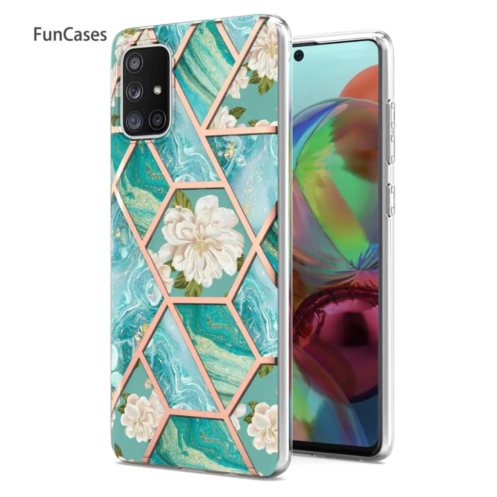 Screen Protection Smart Phone Cases For telefoon Samsung A71 4G Cool Hoesje Silicone Bag Cover sFor Galaxy cellular A715 | Мобильные
