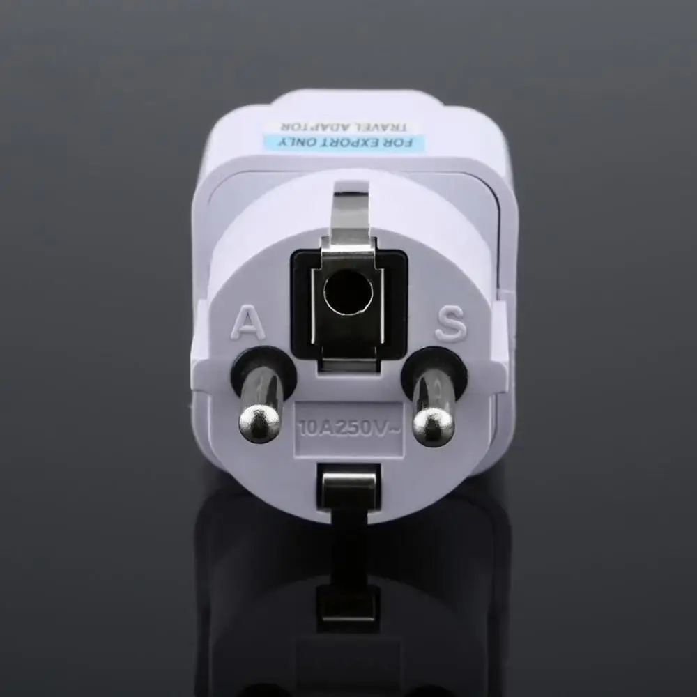 

Portable UK US AU To Eu European Power Socket Plug Adapter Converter Travel P9P1