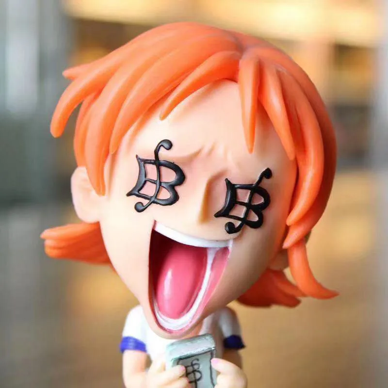 Симпатичные Ver. Нами сидящий Q деньги наличные нравятся ПВХ экшн фигурки Луффи