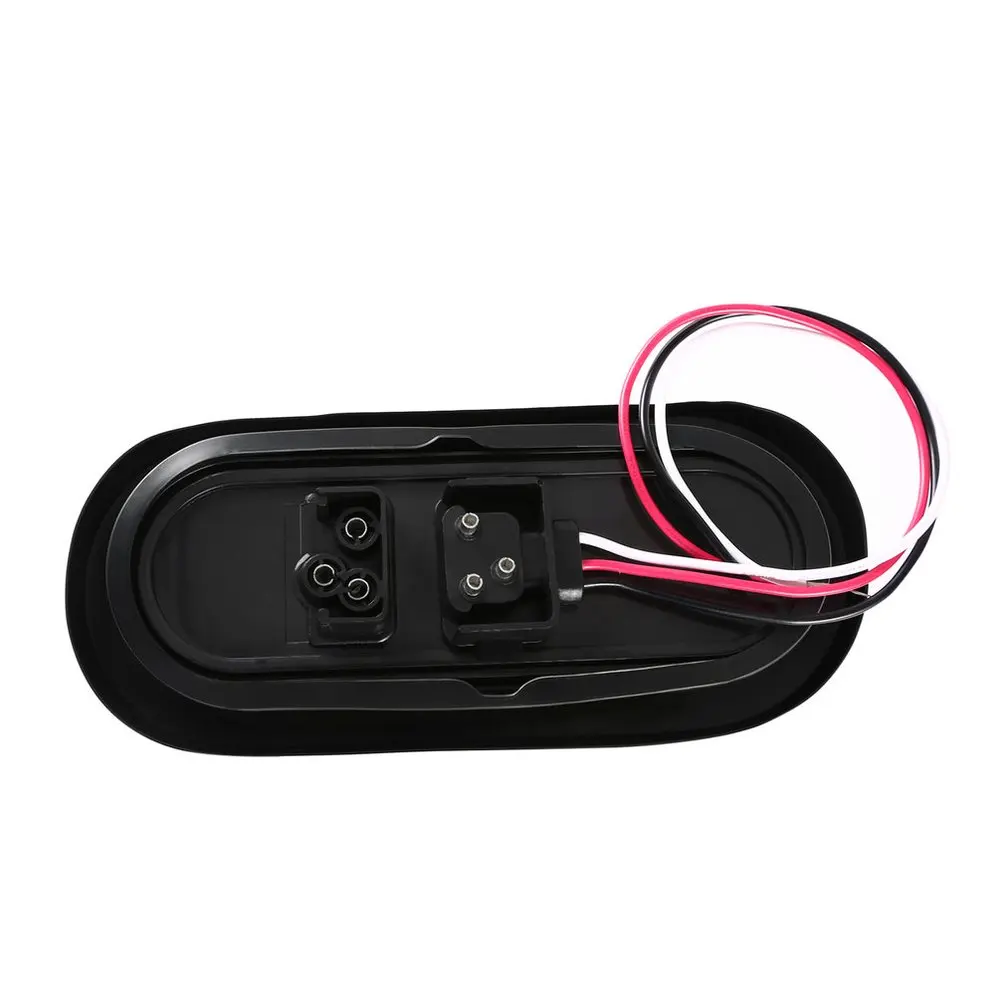

OUTAD Red Oval Sealed LED Turn Signal and Parking Light Kit for Truck Trailer Turn Stop and Tail Light Waterproof 2PCS